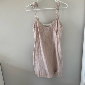 Abercrombie Pink Striped Mini Dress